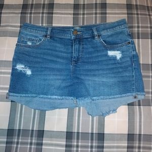 Soho Women's Denim Distressed Jean Shorts